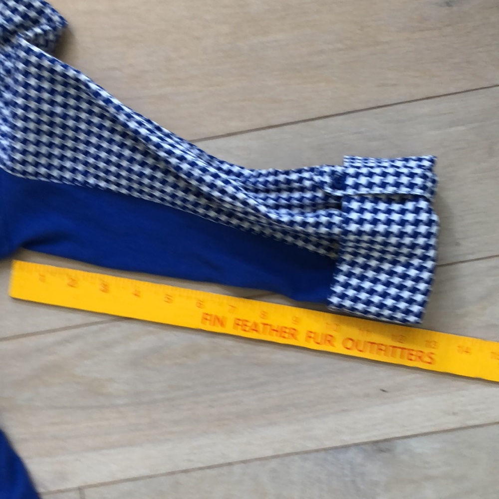 Blue & white check button-down shirt, M - Picture 4 of 15